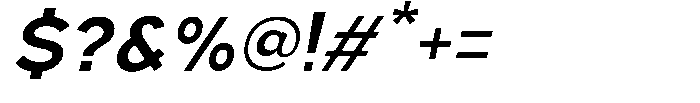Nexora Naura Nexora Noura Bold Oblique Font OTHER CHARS