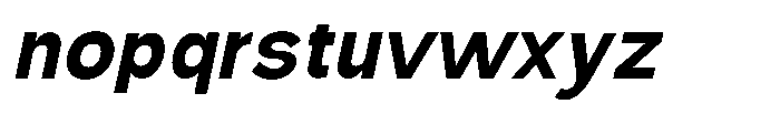 Nexora Naura Nexora Noura Bold Oblique Font LOWERCASE
