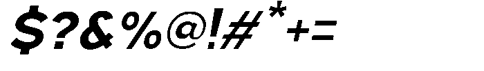 Nexora Naura Nexora Noura Extra Bold Oblique Font OTHER CHARS