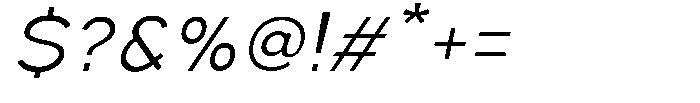Nexora Naura Nexora Noura Extra Light Oblique Font OTHER CHARS