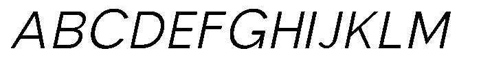 Nexora Naura Nexora Noura Extra Light Oblique Font UPPERCASE