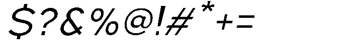 Nexora Naura Nexora Noura Light Oblique Font OTHER CHARS