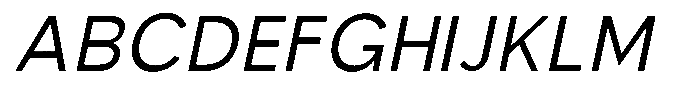 Nexora Naura Nexora Noura Light Oblique Font UPPERCASE