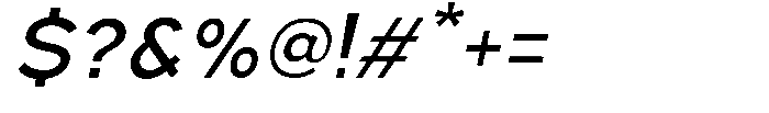 Nexora Naura Nexora Noura Medium Oblique Font OTHER CHARS