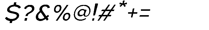 Nexora Naura Nexora Noura Oblique Font OTHER CHARS