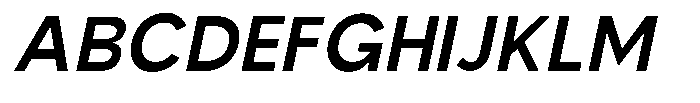 Nexora Naura Nexora Noura Semi Bold Oblique Font UPPERCASE