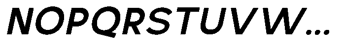 Nexora Naura Nexora Noura Semi Bold Oblique Font UPPERCASE