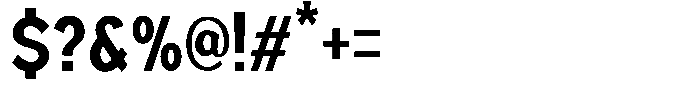 Nexora Naura Semi Condensed Font OTHER CHARS