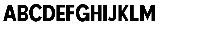 Nexora Naura Semi Condensed Font UPPERCASE