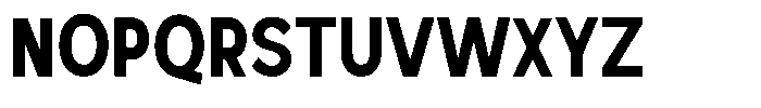 Nexora Naura Semi Condensed Font UPPERCASE