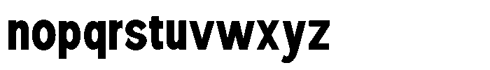 Nexora Naura Semi Condensed Font LOWERCASE