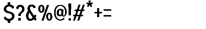 Nexora Naura Ultra Condensed Font OTHER CHARS