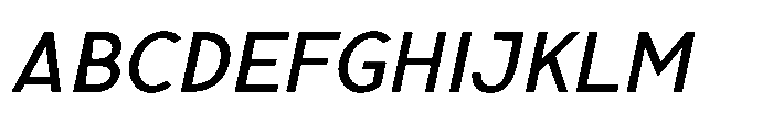 Nexora Oblique Font UPPERCASE