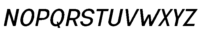 Nexora Oblique Font UPPERCASE