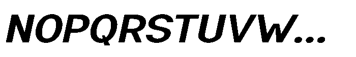 Nexora Semi Bold Expanded Oblique Font UPPERCASE