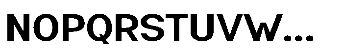 Nexora Semi Bold Expanded Font UPPERCASE