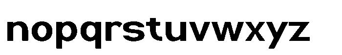 Nexora Semi Bold Expanded Font LOWERCASE