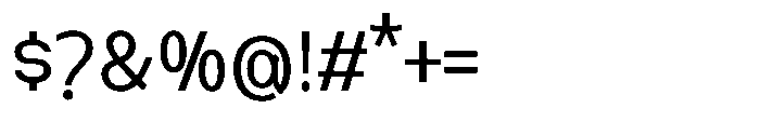Nexora Semi Condensed Font OTHER CHARS