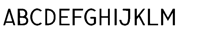Nexora Semi Condensed Font UPPERCASE