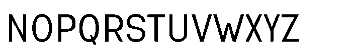 Nexora Semi Condensed Font UPPERCASE