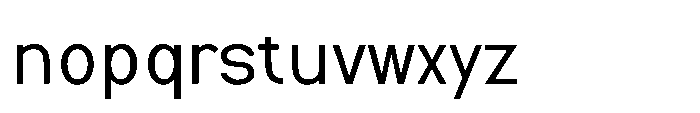 Nexora Semi Condensed Font LOWERCASE