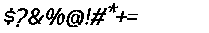Nexora Semi Expanded Oblique Font OTHER CHARS