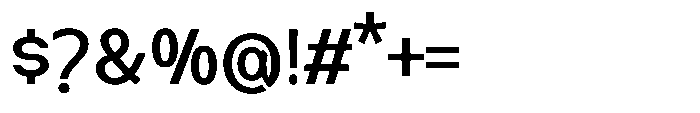Nexora Semi Expanded Font OTHER CHARS