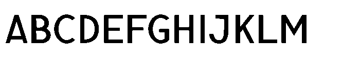 Nexora Semi Expanded Font UPPERCASE
