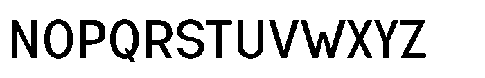 Nexora Semi Expanded Font UPPERCASE