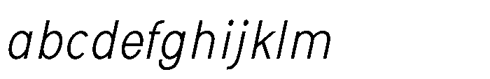 Nexora Thin Condensed Oblique FONT