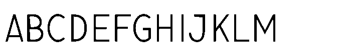 Nexora Thin Condensed Font UPPERCASE