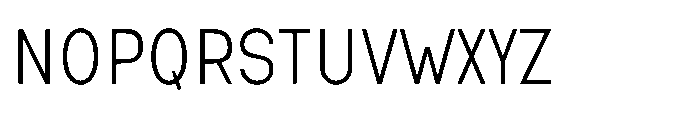 Nexora Thin Condensed Font UPPERCASE