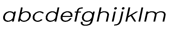 Nexora Thin Expanded Oblique FONT