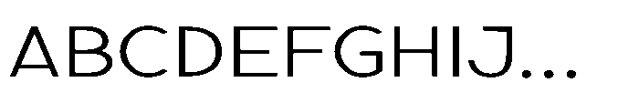 Nexora Thin Expanded Font UPPERCASE