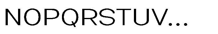 Nexora Thin Expanded Font UPPERCASE