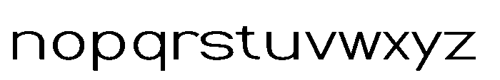 Nexora Thin Expanded Font LOWERCASE