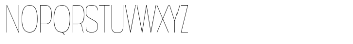 Nexora Thin Font UPPERCASE