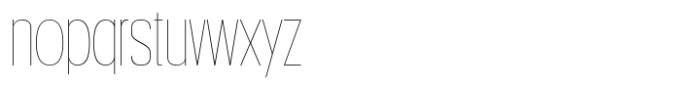Nexora Thin Font LOWERCASE