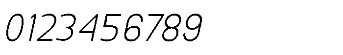 Nexora Ultra Condensed Oblique Font OTHER CHARS