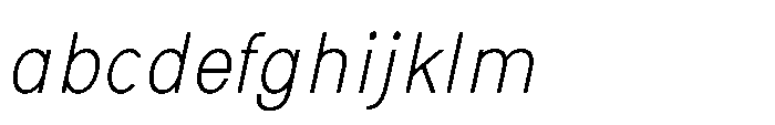 Nexora Ultra Condensed Oblique FONT