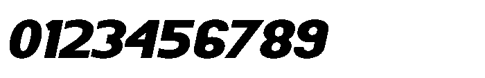 Nexora Ultra Expanded Oblique Font OTHER CHARS