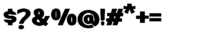Nexora Ultra Expanded Font OTHER CHARS