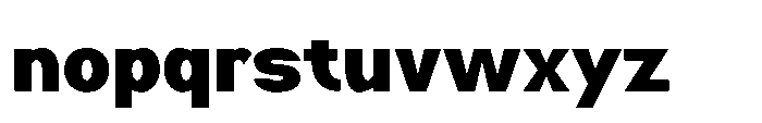 Nexora Ultra Expanded Font LOWERCASE