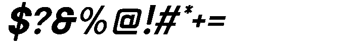 Nexover Italic Font OTHER CHARS