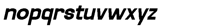Nexover Italic Font LOWERCASE