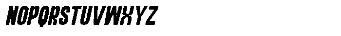 Nextor Oblique Font UPPERCASE