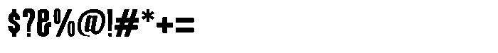 Nextor Regular Font OTHER CHARS