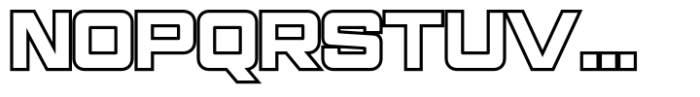 Nextra Outline Font UPPERCASE