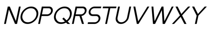 Nexura Bold Italic Font UPPERCASE