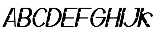 Nexusville Italic Font UPPERCASE